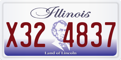 IL license plate X324837