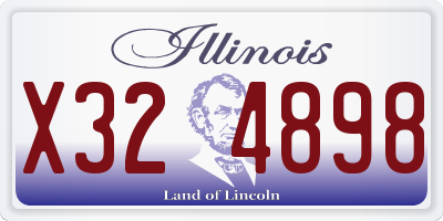IL license plate X324898