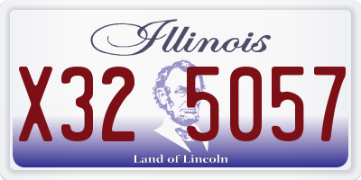 IL license plate X325057