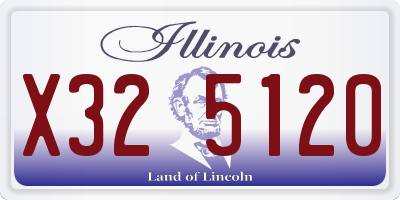 IL license plate X325120