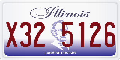 IL license plate X325126