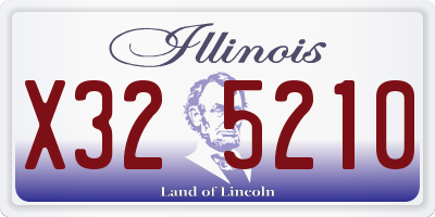 IL license plate X325210