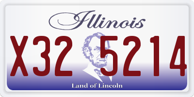 IL license plate X325214