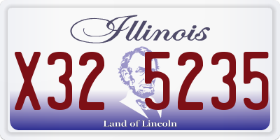 IL license plate X325235