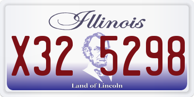 IL license plate X325298