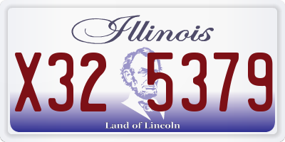 IL license plate X325379