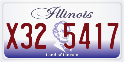 IL license plate X325417