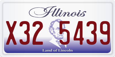 IL license plate X325439