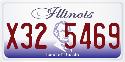 IL license plate X325469