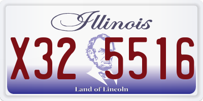IL license plate X325516