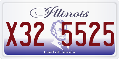 IL license plate X325525