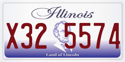 IL license plate X325574