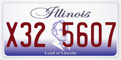 IL license plate X325607