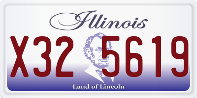 IL license plate X325619