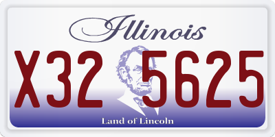 IL license plate X325625