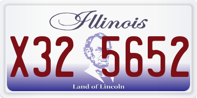 IL license plate X325652