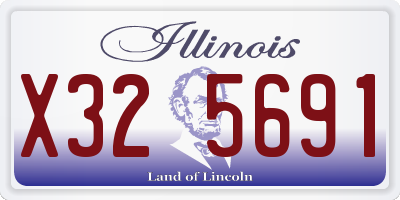 IL license plate X325691