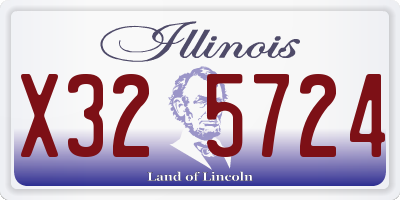 IL license plate X325724