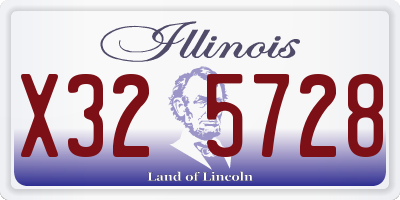 IL license plate X325728