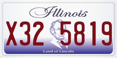 IL license plate X325819