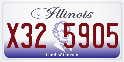 IL license plate X325905