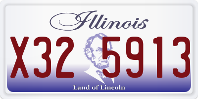 IL license plate X325913