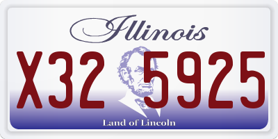 IL license plate X325925
