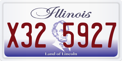 IL license plate X325927