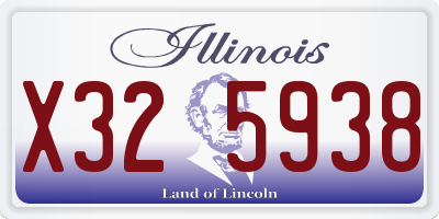 IL license plate X325938