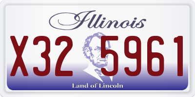 IL license plate X325961