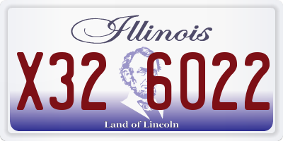 IL license plate X326022