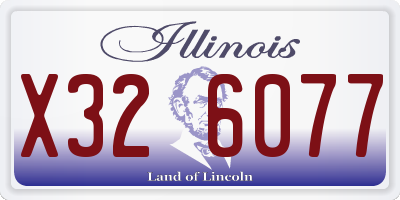 IL license plate X326077