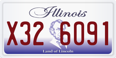 IL license plate X326091