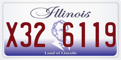 IL license plate X326119