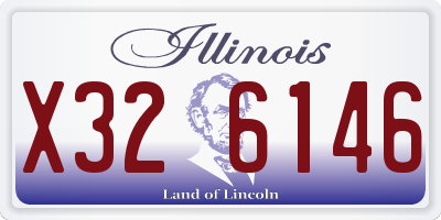 IL license plate X326146
