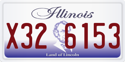 IL license plate X326153