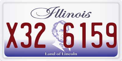 IL license plate X326159