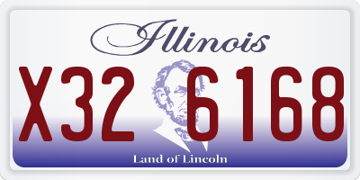 IL license plate X326168