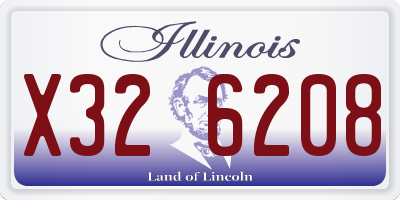 IL license plate X326208