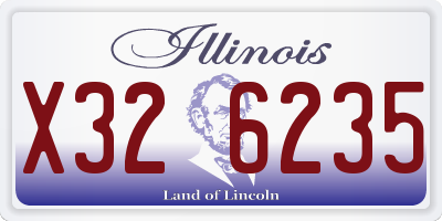 IL license plate X326235