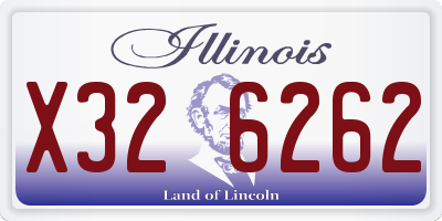 IL license plate X326262