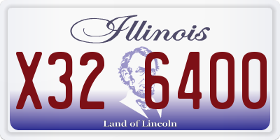 IL license plate X326400