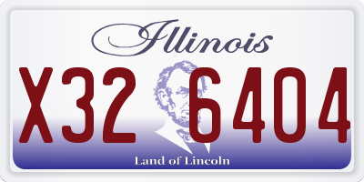 IL license plate X326404