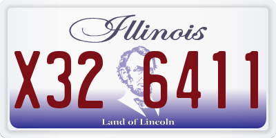 IL license plate X326411