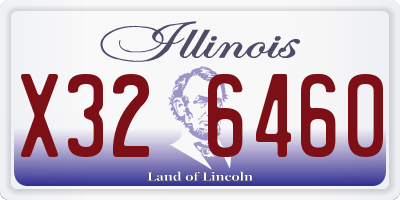 IL license plate X326460