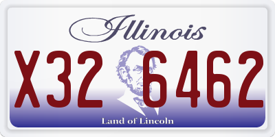 IL license plate X326462