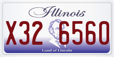 IL license plate X326560