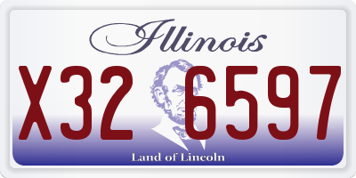 IL license plate X326597
