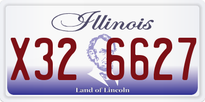 IL license plate X326627