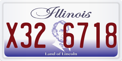 IL license plate X326718